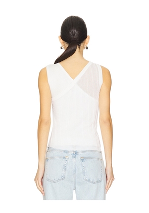 SOVERE Duality Layered Tank in White. Size M. Also in S, XS, XL.