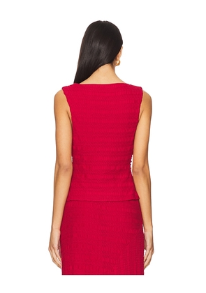 SOVERE Sonoma Top in Red. Size S. Also in XS, M.