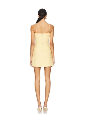 SAU LEE Andi Tweed Dress in Yellow. Size 10. Also in 2, 0, 4, 6, 8, 12.