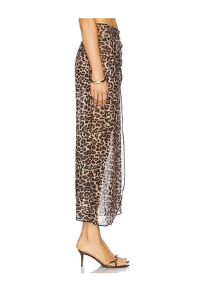 PEIXOTO Lori Maxi Sarong in Brown. Size M. Also in S, XS, L, XL.