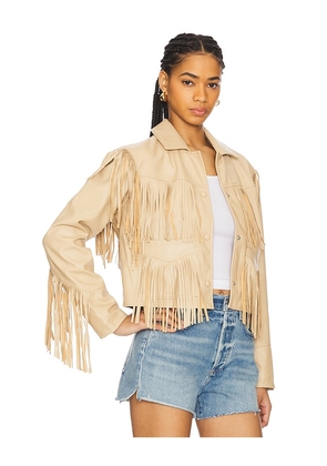 Steve Madden Halia Jacket in Beige. Size M. Also in L, S, XL, XS.