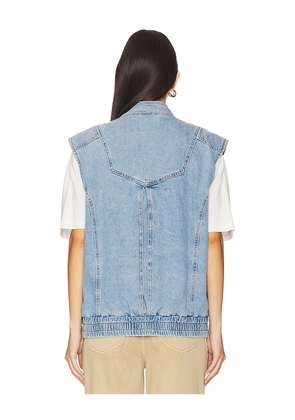 Seventy + Mochi Juno Sleeveless Jacket in Blue. Size XXS. Also in XS.