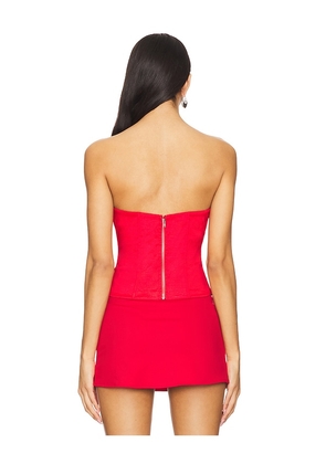 superdown Jordyn Corset Top in Red. Size M. Also in L, XL.