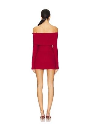 superdown Marks Skirt Set in Burgundy. Size M. Also in XS, S, L, XL.