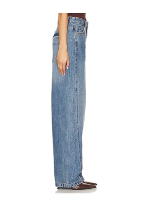 SEROYA Briar Wide Leg Jeans in Blue. Size 24. Also in 23.