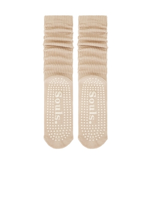 Souls. Cloud Sock in Cream. Size M-L. Also in S-M.