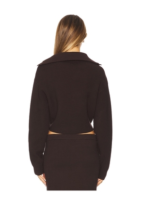 SEROYA Retta Sweater in Chocolate. Size M. Also in L, XL.