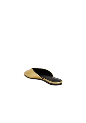 Tony Bianco Harry Flat in Metallic Gold. Size 6. Also in 5, 6.5.