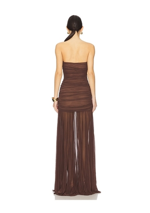 retrofete Adele Dress in Chocolate. Size M. Also in XS, S, XL.