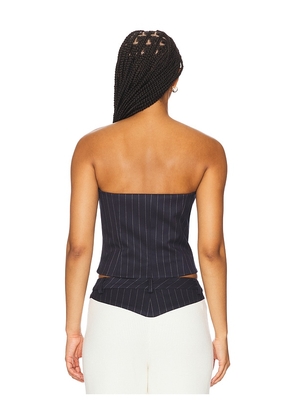 SEROYA Bridgette Bustier Top in Navy. Size XXS. Also in S, M.