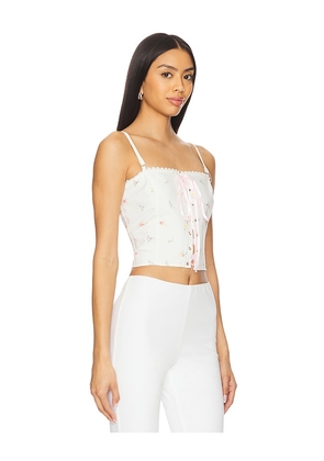 Tyler McGillivary Franny Corset in White. Size M. Also in S, L.
