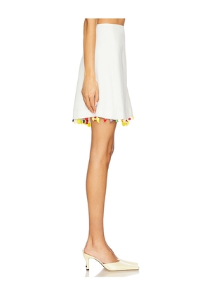 Tyler McGillivary Mira Skirt in White. Size M. Also in XS, XL/1X.