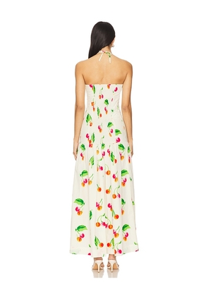 SWF Halter Maxi Dress in Ivory. Size S. Also in XS.