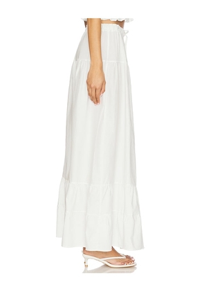PEIXOTO Riley Maxi Skirt in White. Size M. Also in XS, L, XL.
