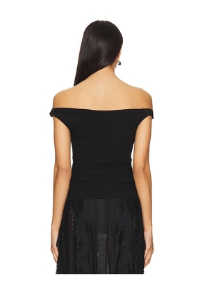 superdown Analiza Off The Shoulder Top in Black. Size M. Also in S, XL.