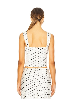 Runaway The Label Karlita Bustier in White. Size M. Also in XS, S, L, XL, XXL.