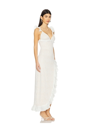 Runaway The Label Orlean Maxi Dress in White. Size M. Also in S, L.