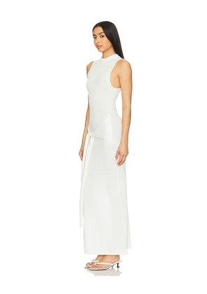 SNDYS Eisha Maxi Dress in White. Size M. Also in S.