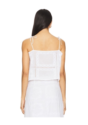 SNDYS Asta Top in White. Size M. Also in L, S, XL, XS.