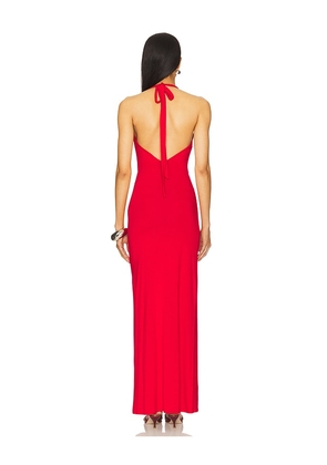 superdown Mariza Halter Maxi Dress in Red. Size M. Also in XS, S.