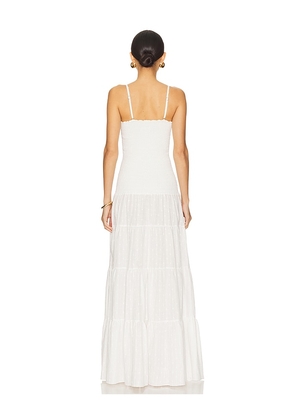 PEIXOTO Clementine Maxi Dress in White. Size M. Also in L, XL.