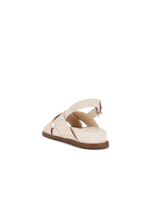 Schutz Ruby Sporty Sandal in Cream. Size 6.5. Also in 8, 8.5.