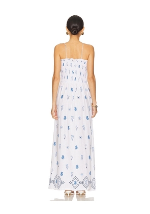 Seafolly Shirred Maxi Dress in White. Size M. Also in L.