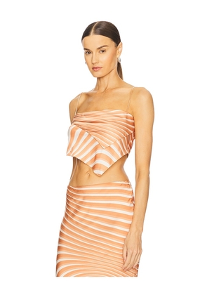 ROCOCO SAND Scarf Cowl Top in Orange. Size M. Also in L, S, XL, XS, XXS.