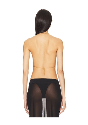 superdown Kaylin Halter Top in Brown. Size M. Also in L.