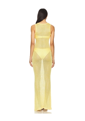 superdown Alix Maxi Dress in Yellow. Size M. Also in S, L.