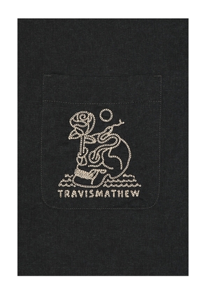 TravisMathew Lost Cave Shirt in Black. Size S. Also in M.