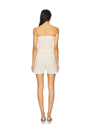 PEIXOTO Torey Romper in Beige. Size M. Also in XS, L, XL.