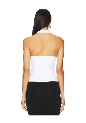 Susana Monaco Urban Halter Top in White. Size M. Also in L, XL.