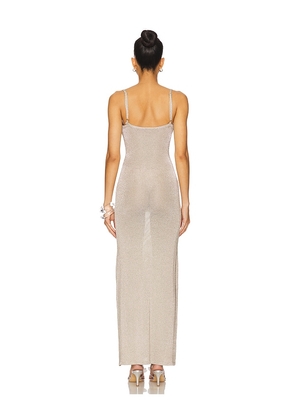 superdown Dalilah Maxi Dress in Metallic Silver. Size M. Also in L.