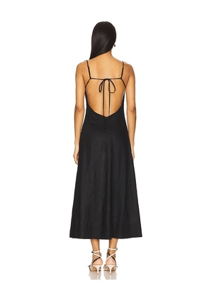 Tularosa Jaxi Midi Dress in Black. Size M. Also in XS, XXS, S, L, XL.