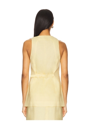 Rue Sophie Adan Vest Top in Yellow. Size M. Also in S, XS, L, XL.