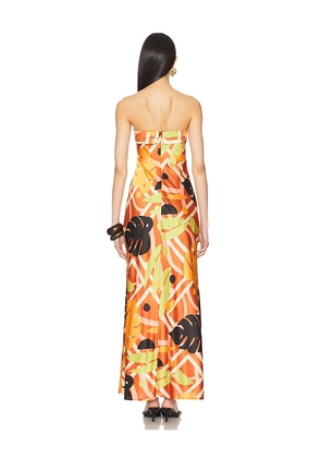 SEVEN WONDERS Sachi Maxi Dress in Orange. Size S. Also in XS.