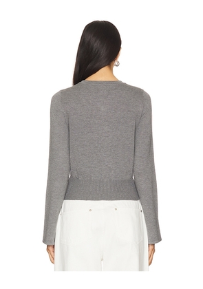 SNDYS August Button Up Top in Grey. Size M. Also in S, XS.