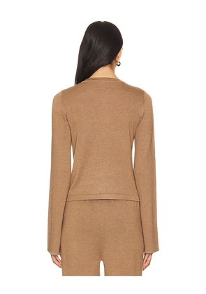 SNDYS x REVOLVE August Button Down Top in Brown. Size M. Also in L, S, XL, XS, XXS.