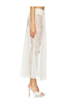 Steve Madden Veera Skirt in Cloud Dancer in White. Size L. Also in XS, S, M, XL.