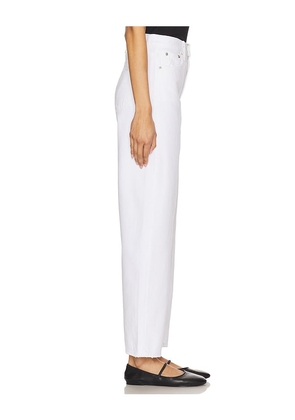 PISTOLA Wes High Rise Barrel Jeans in White. Size 25. Also in 31, 32.