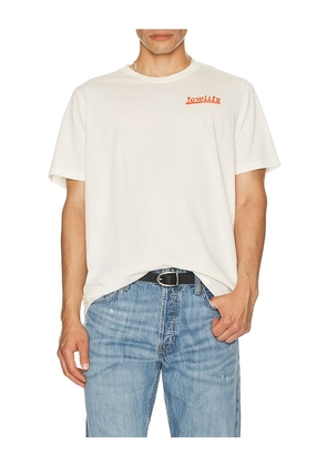 Sendero Provisions Co. Low Life Tee in White. Size S. Also in M.