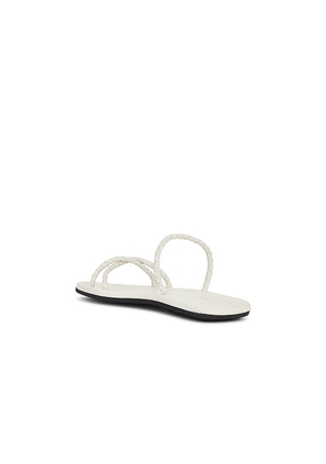 St. Agni Woven Rope Slide in White. Size 37. Also in 36, 39, 40.
