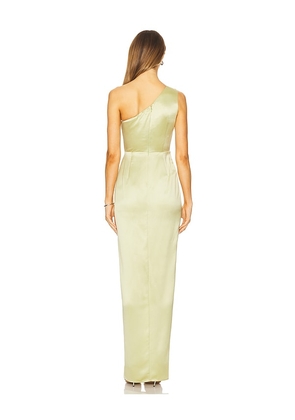 SAU LEE Preston Dress in Sage. Size 2. Also in 4, 6, 8.