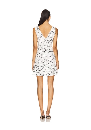 RIXO Leighton Dress in White. Size L. Also in XS, XXS, S, M, XL.