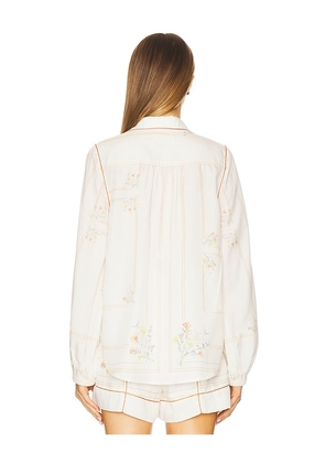 Sancia The Fiora Shirt in White. Size M. Also in L, S, XS.