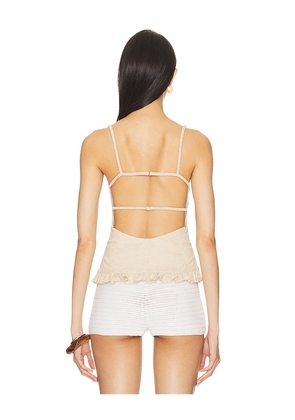 Tularosa Laura Top in Neutral. Size M. Also in XS, S, L, XL.