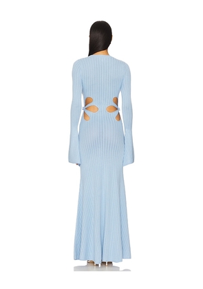 SAU LEE x REVOLVE Destiny Knit Dress in Baby Blue. Size 0. Also in 2, 4.
