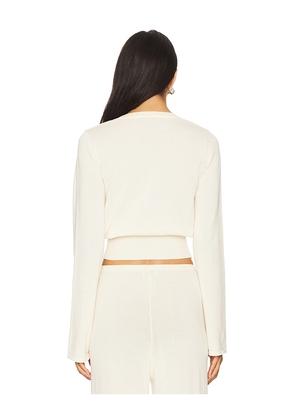 SNDYS August Button Up Cardigan in Cream. Size M. Also in L, S, XL, XS, XXL, XXS.