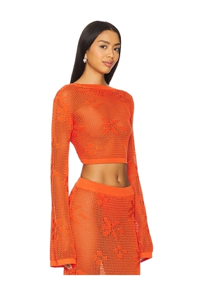 SNDYS Terra Reversible Top in Orange. Size M. Also in L, S, XL, XS, XXL, XXS.